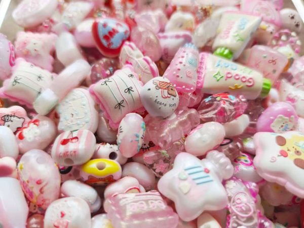 Cute Acrylic Beads Mix – Colorful DIY Beads ✨